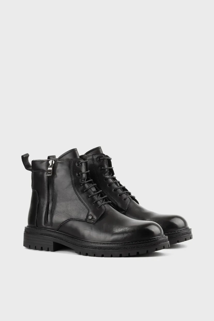 Чоловічі чорні шкіряні черевики 3