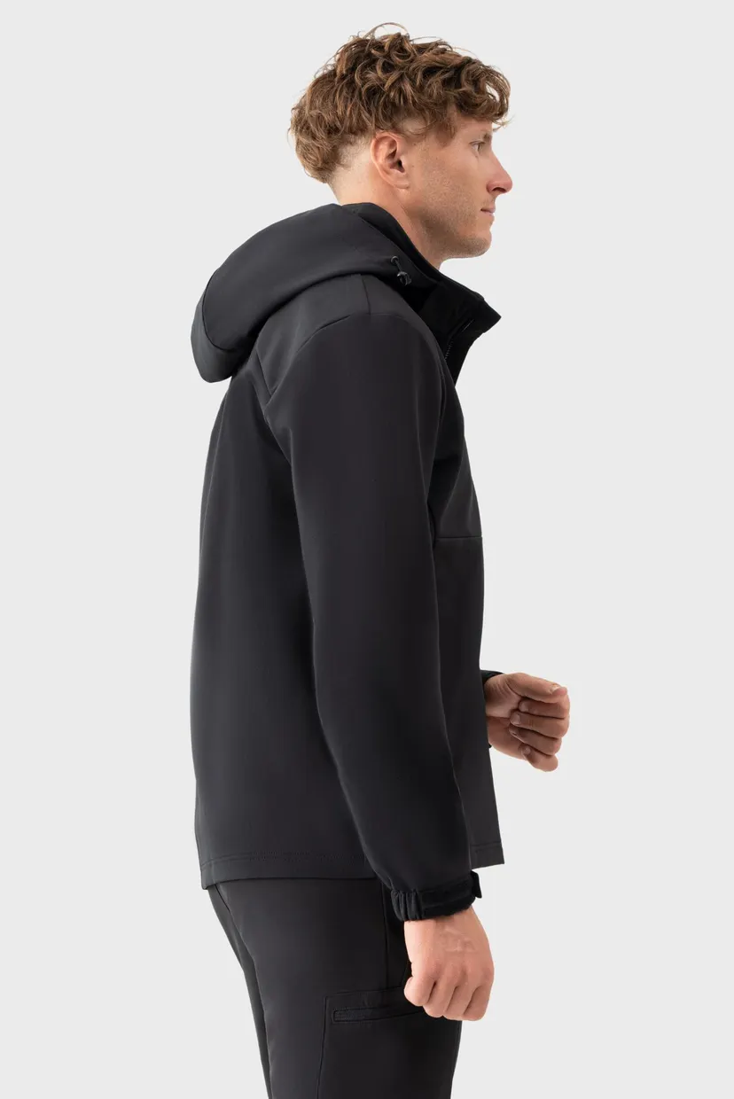Чоловіча чорна вітровка windbreaker 6