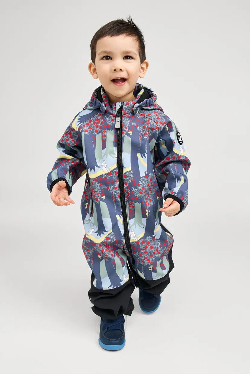 Дитячий сірий комбінезон Softshell Moomin Mjosa 7