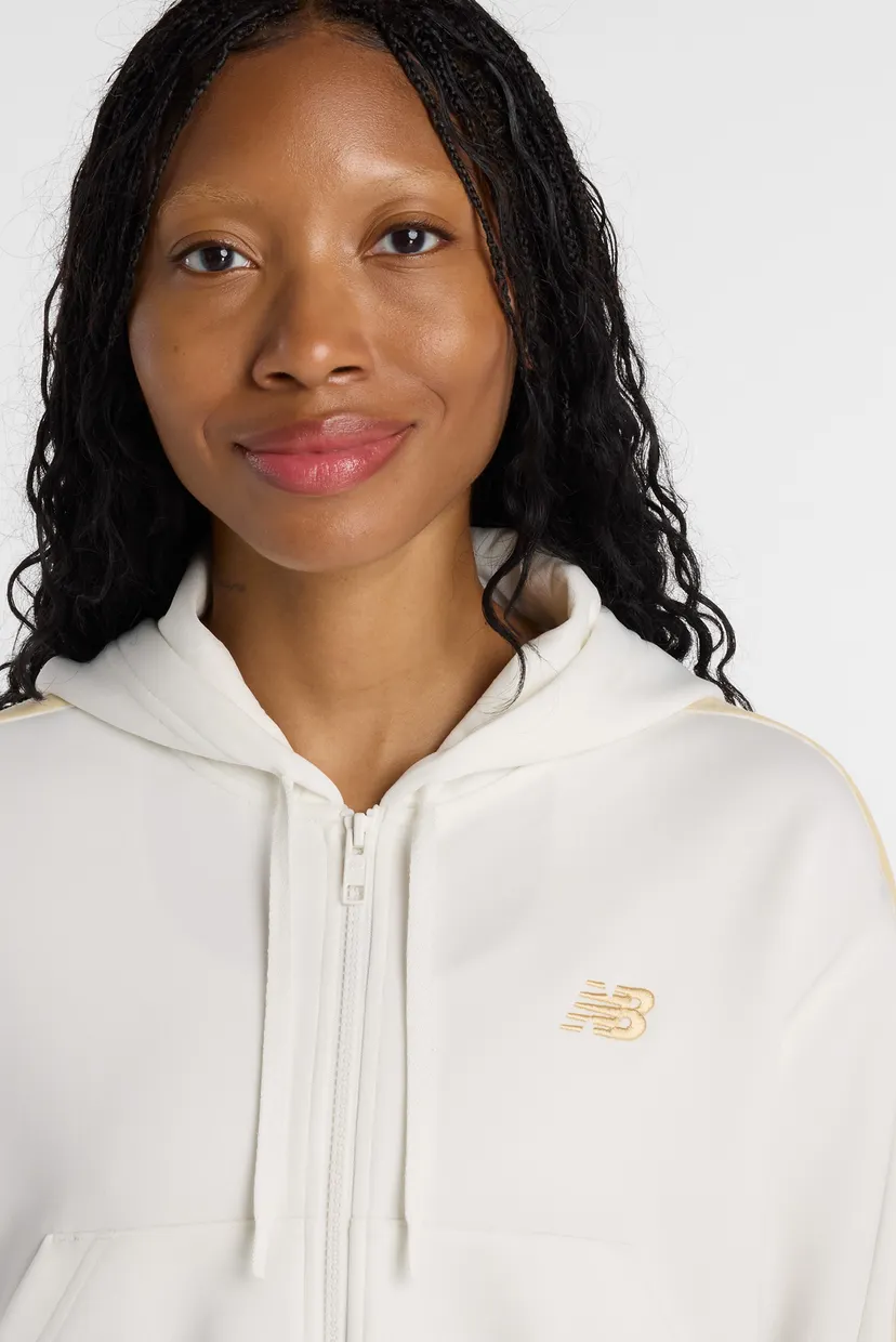 Жіноче біле худі Interlock Full Zip 4