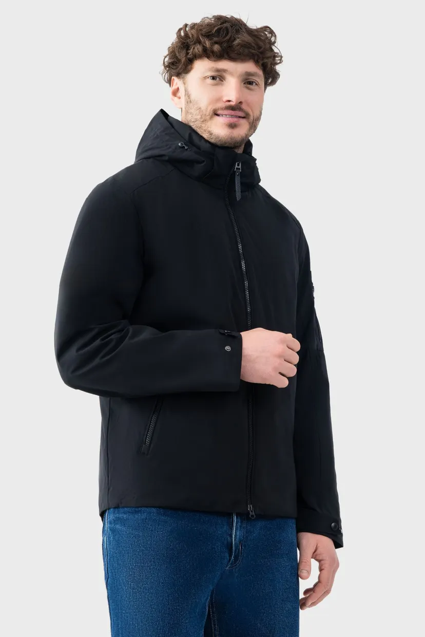 Мужская чёрная куртка jacket 4