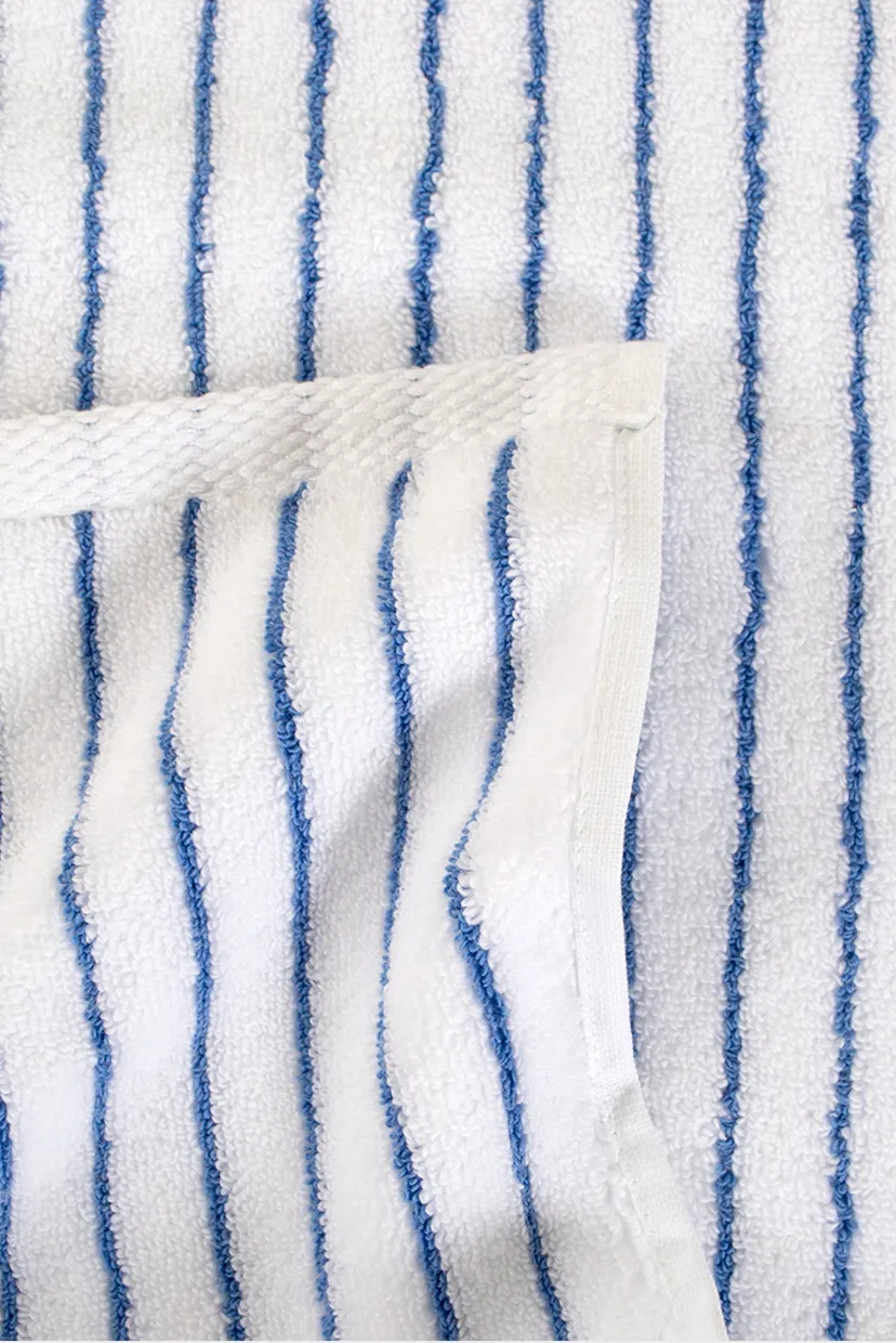Рушник Готель Premium - Microcotton Stripe White-Blue 90X150 550 г/м² 5