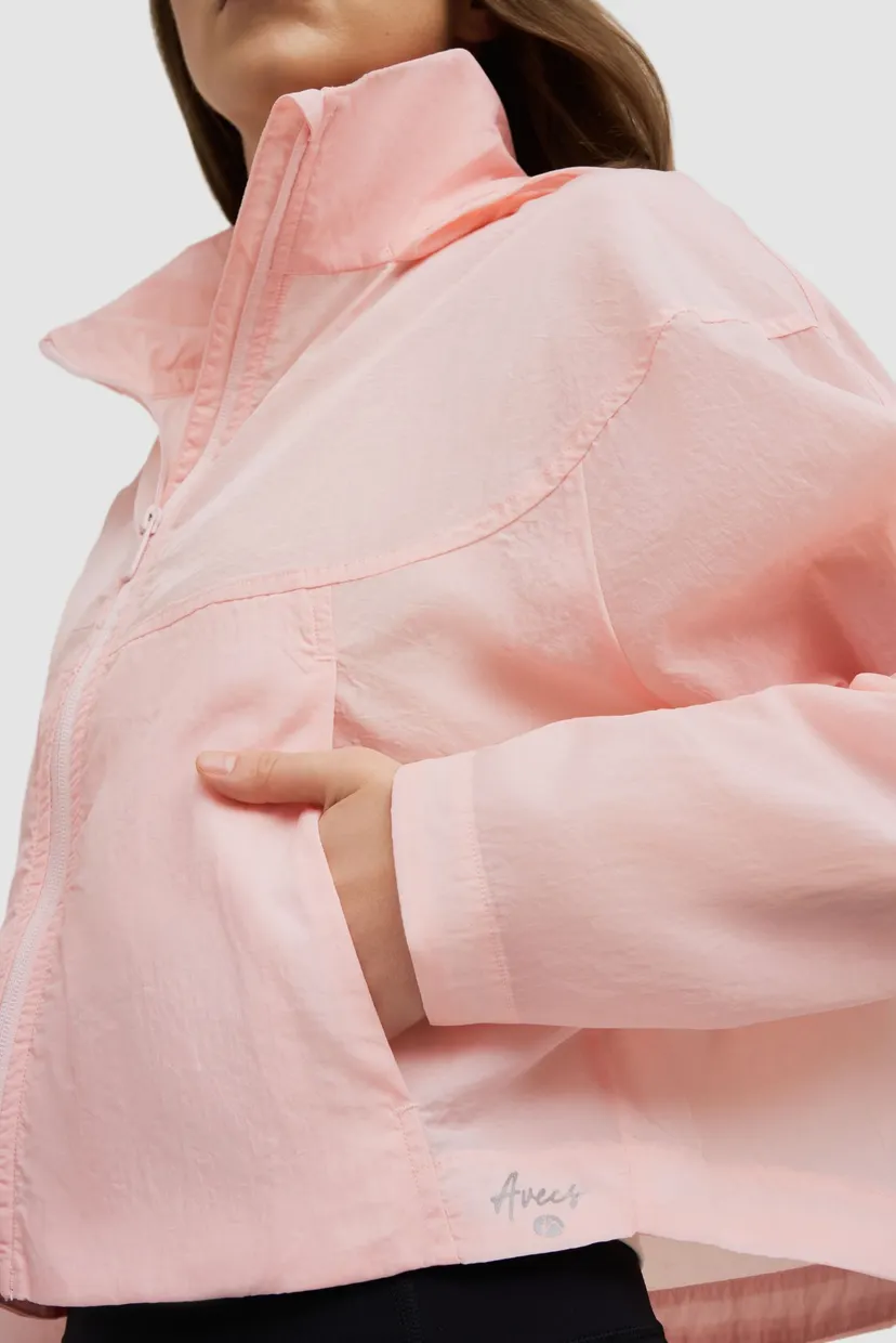 Женская розовая ветровка windbreaker 7