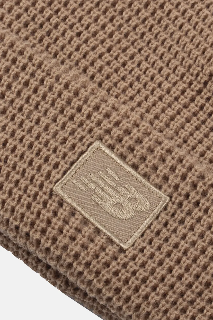 Коричневая шапка Waffle Knit Cuffed 3