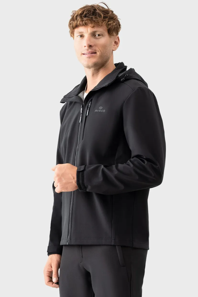 Чоловіча чорна вітровка windbreaker 5