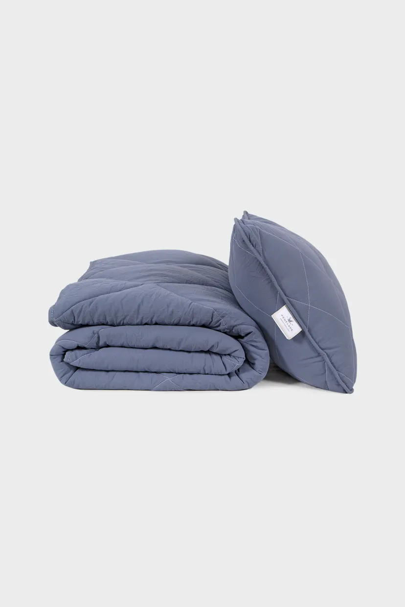 Набір ковдра з подушкою Penelope - Colors in Comfort denim денім полуторний 9