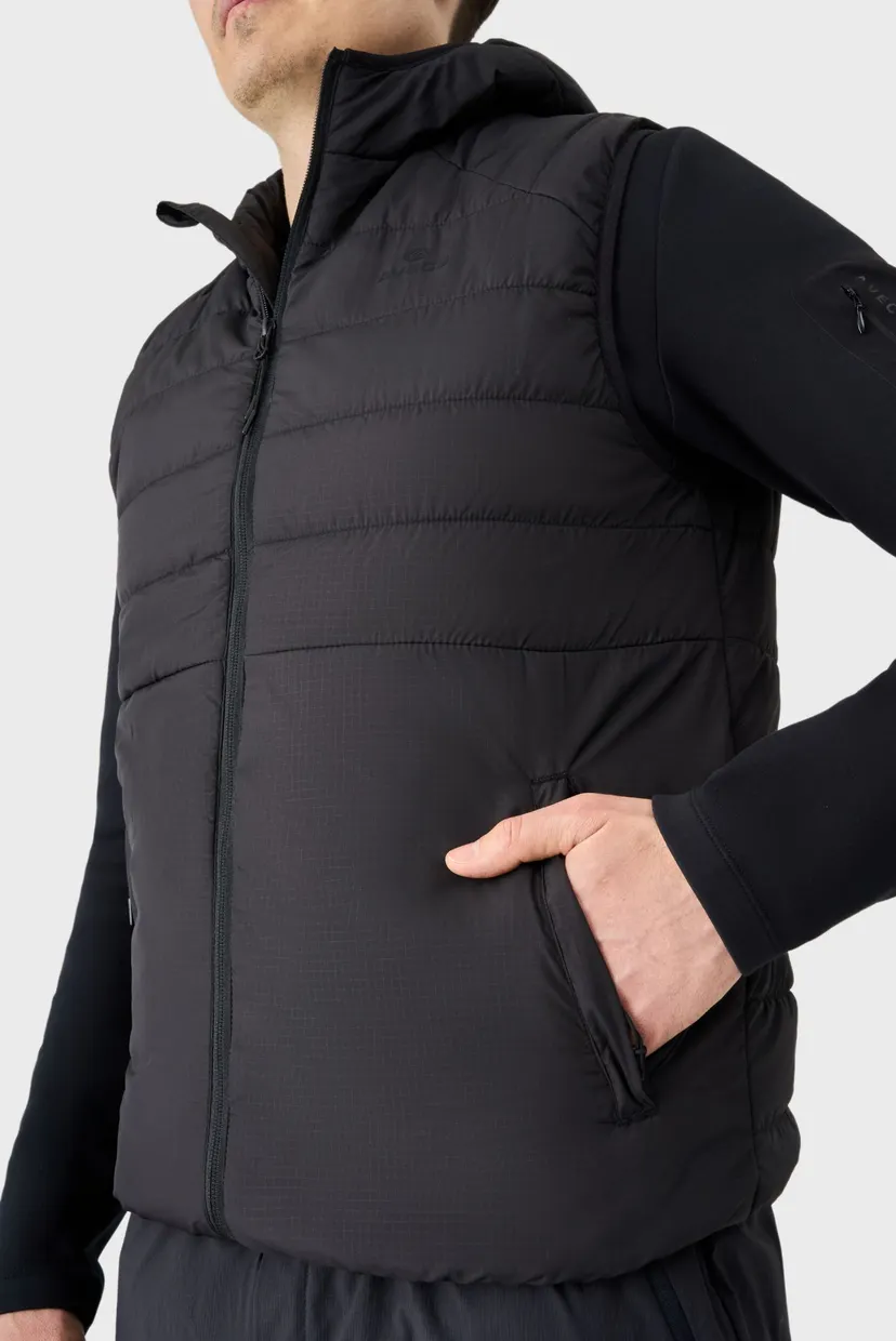 Мужской чёрный жилет vest 9