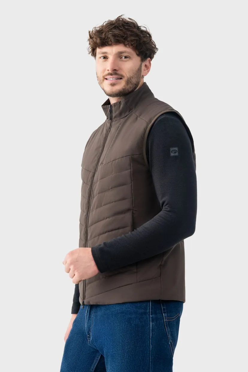 Мужской коричневый жилет  vest 5