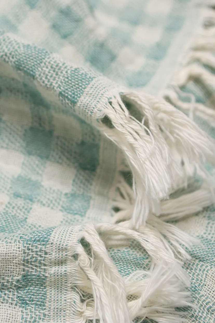 Покрывало - Checked Gingham зеленый 190X225 5