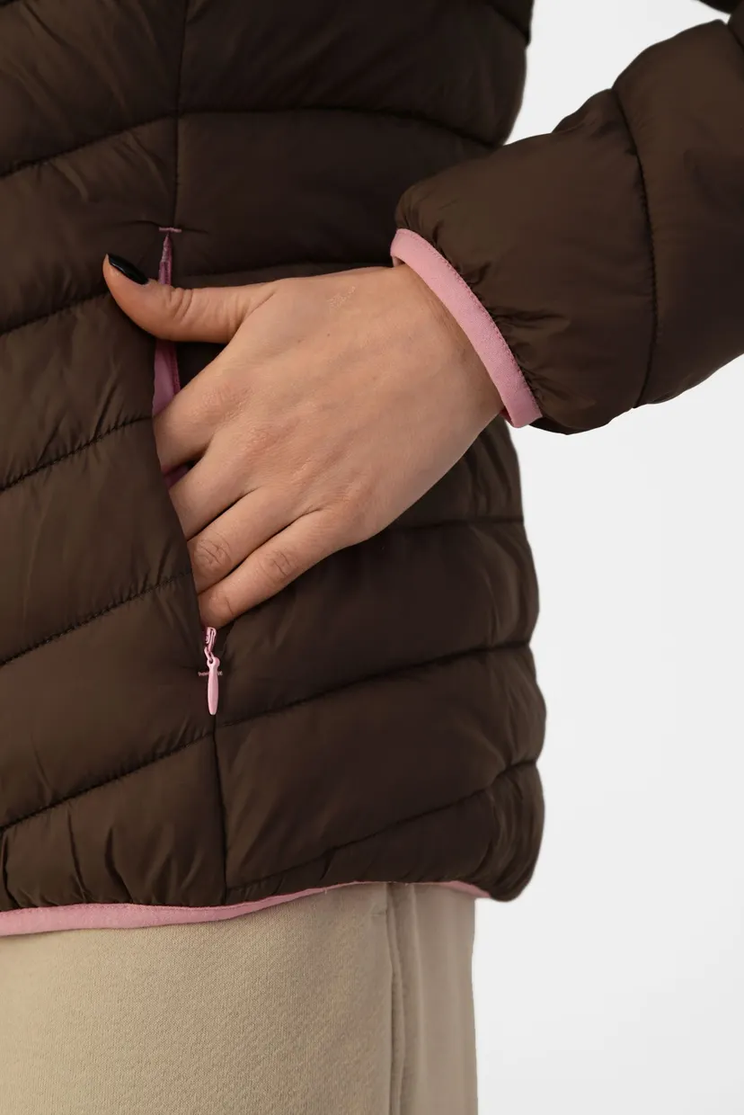 Жіноча коричнева вітровка Windbreaker 6