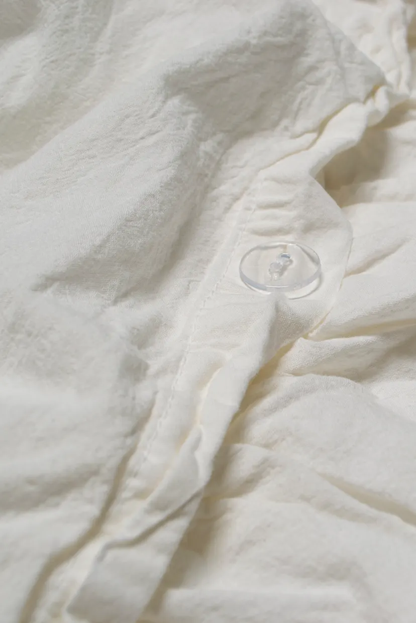 Постельное белье Washed cotton - Kansas fly молочный евро 4