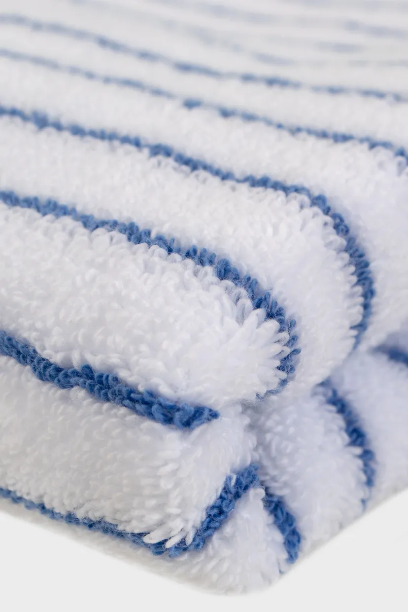 Рушник Готель Premium - Microcotton Stripe White-Blue 90X150 550 г/м² 6