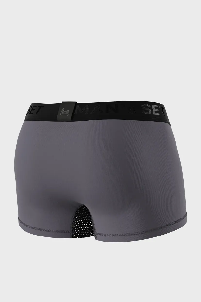 Мужские серые трусы Anatomic Classic Light Black Series 3