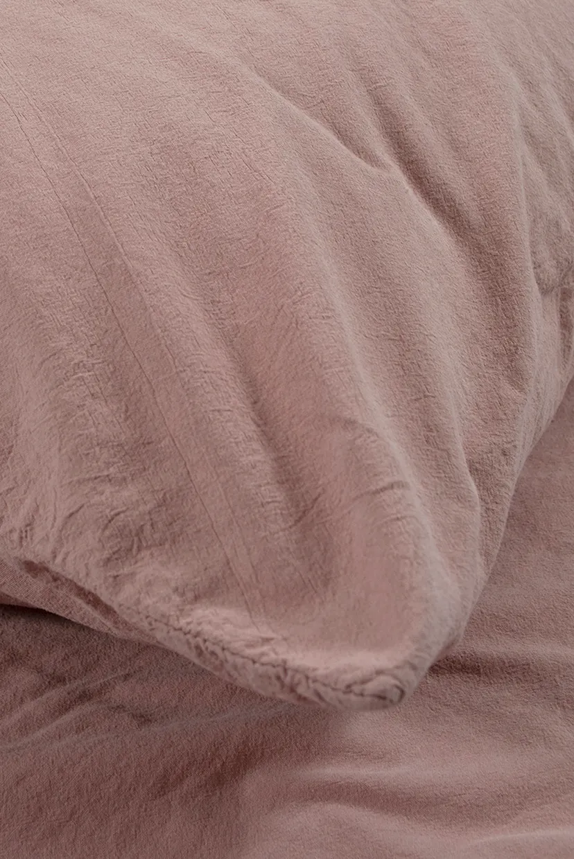Постельное белье Washed cotton - Kansas пудровый евро 3