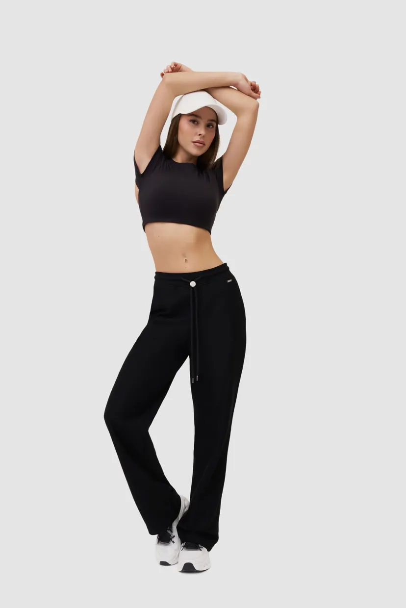 Женские чёрные спортивные штаны sports pants 5