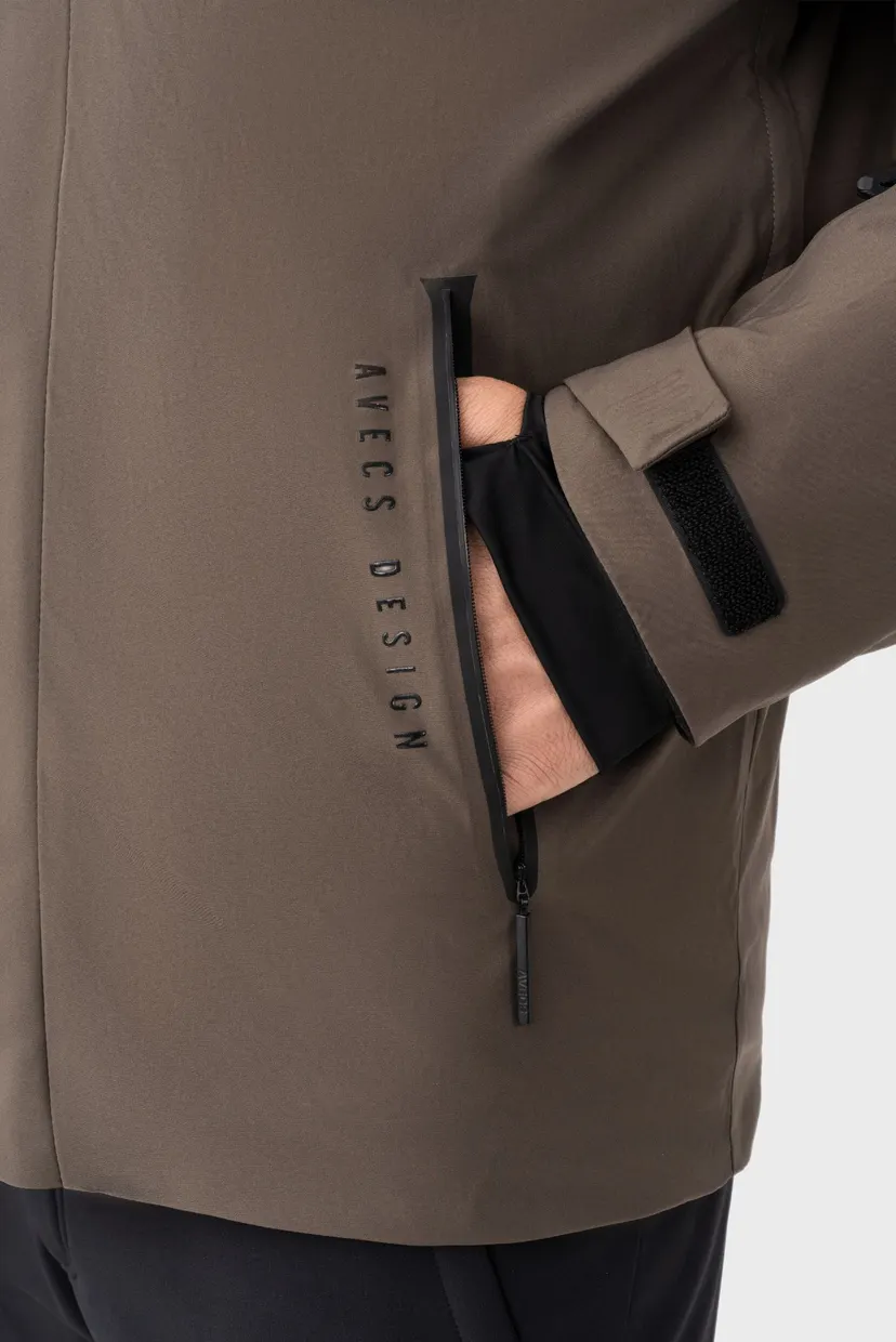 Мужская коричневая горнолыжна Куртка Jacket 6