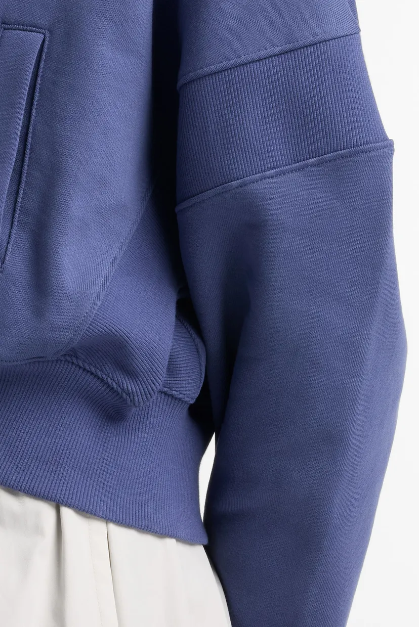 Женское синее худи Crop FT Full Zip 8