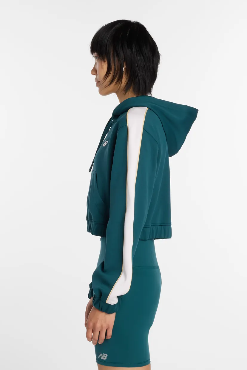 Жіноче бірюзове худі Interlock Full Zip 3