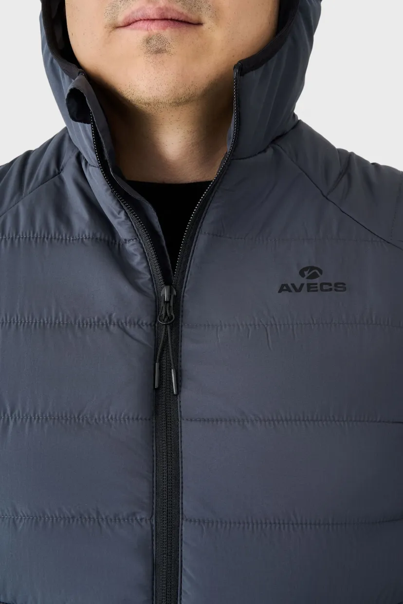 Чоловічий сірий жилет vest 6