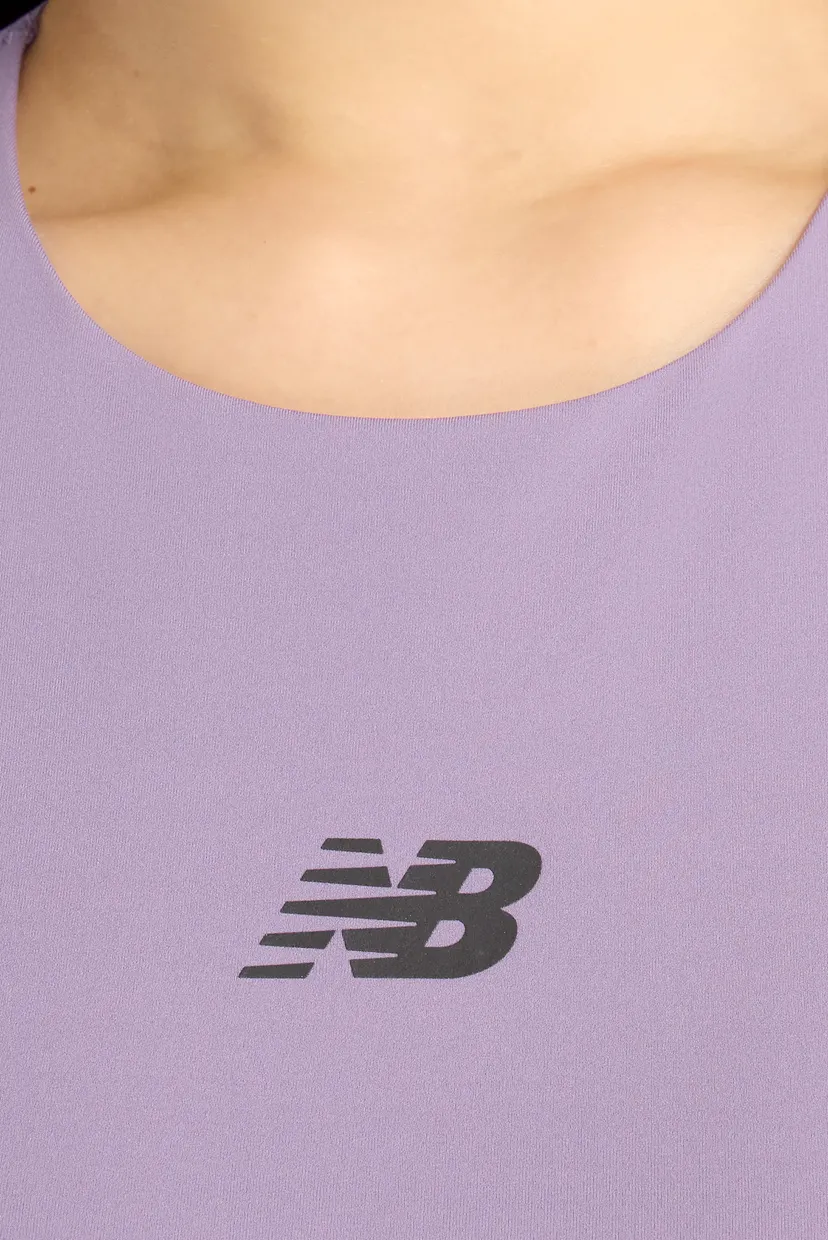 Женский сиреневый топ NB Sleek Storage Race Crop 5
