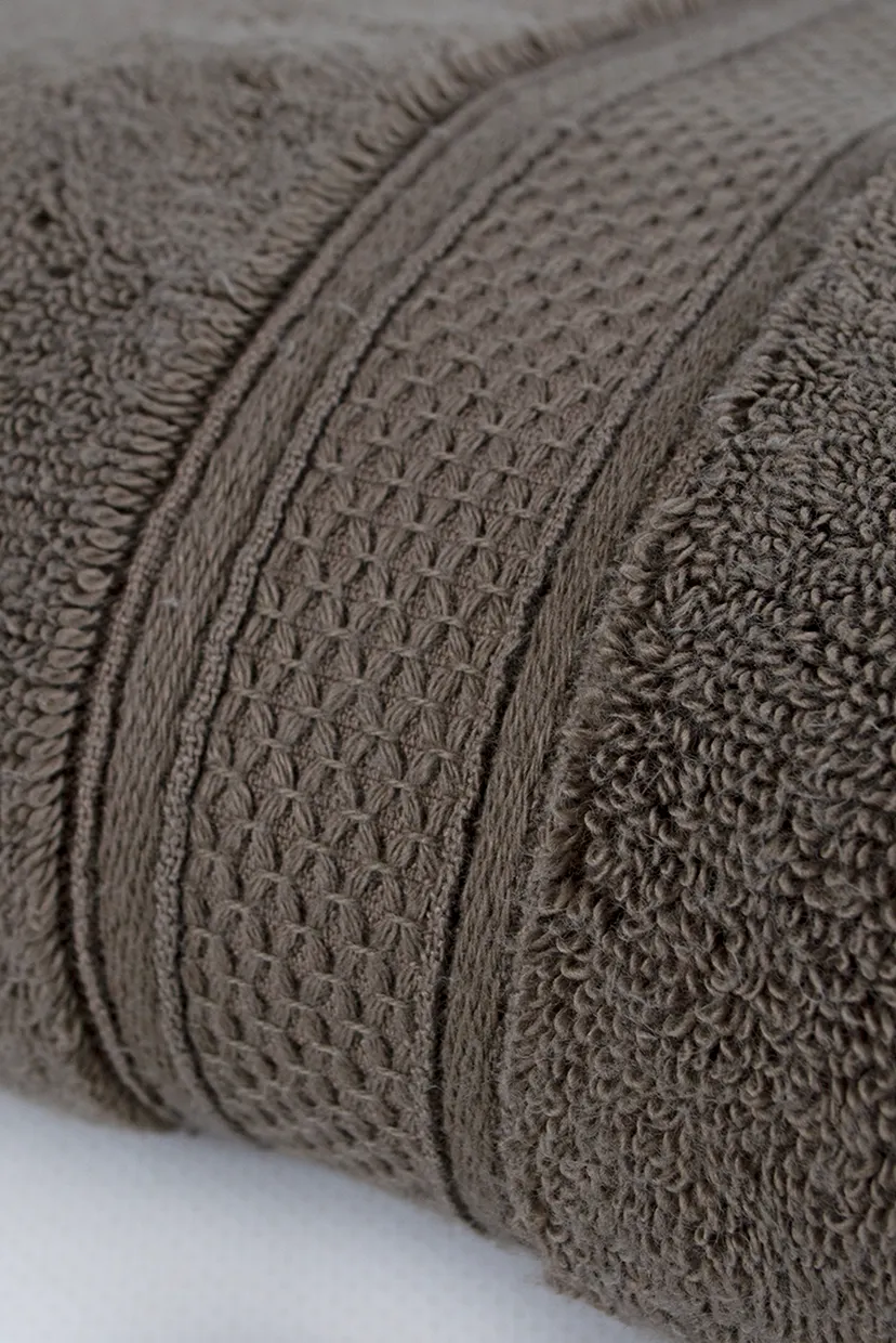 Рушник махровий - Grand soft twist brown коричневий 90X150 5
