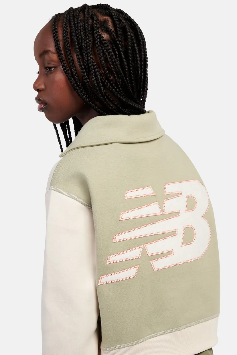 Дитячий бежевий реглан Premium  Neck Collar 5