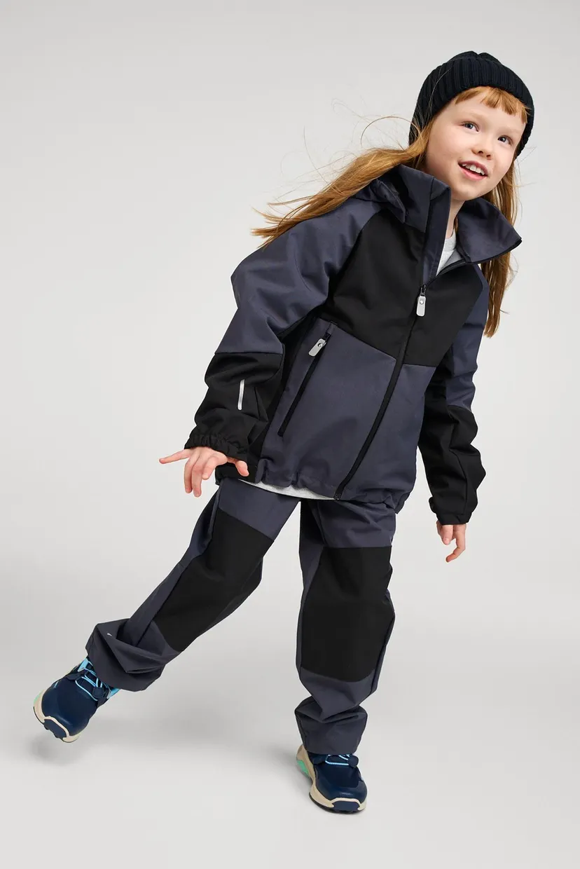 Детские серые брюки Softshell Valmis 5