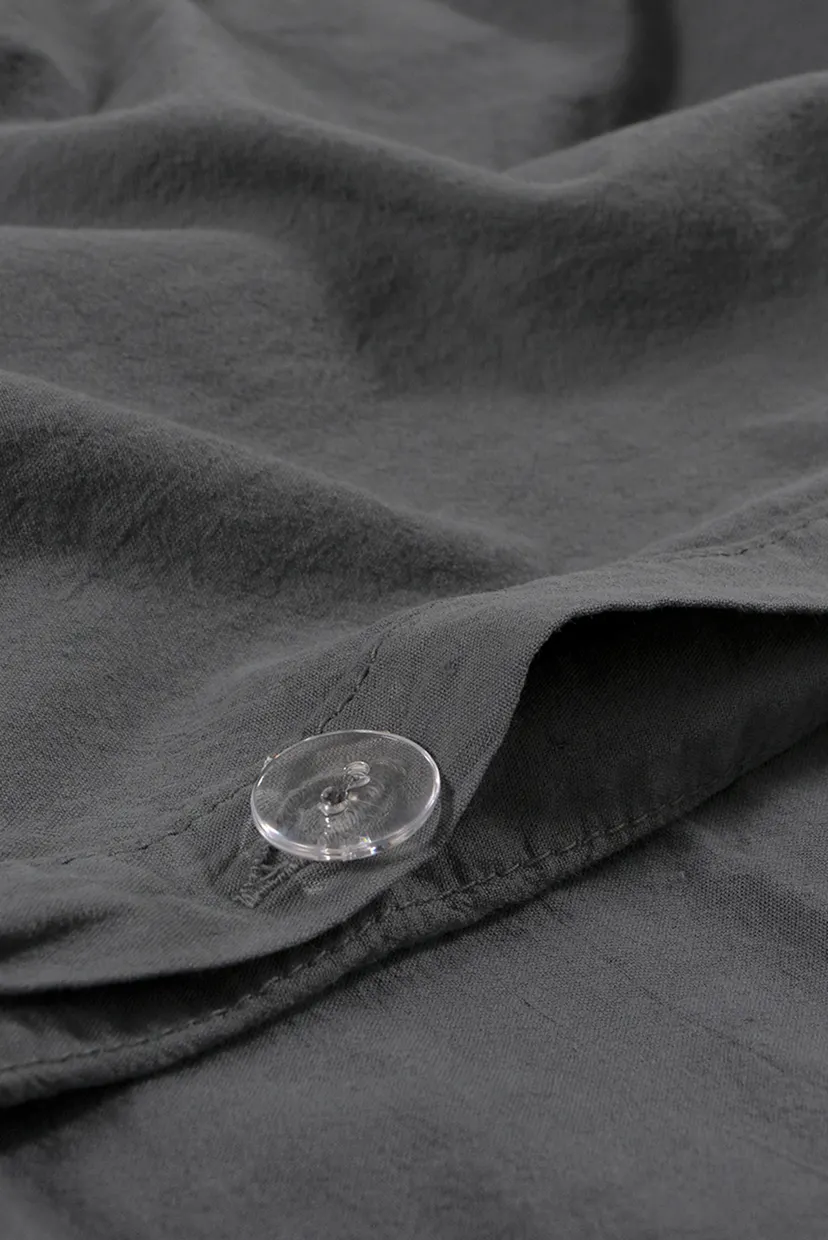 Постільна білизна Washed cotton - Kansas антрацит євро 4