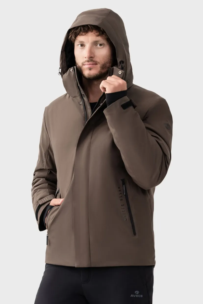Мужская коричневая горнолыжна Куртка Jacket 4