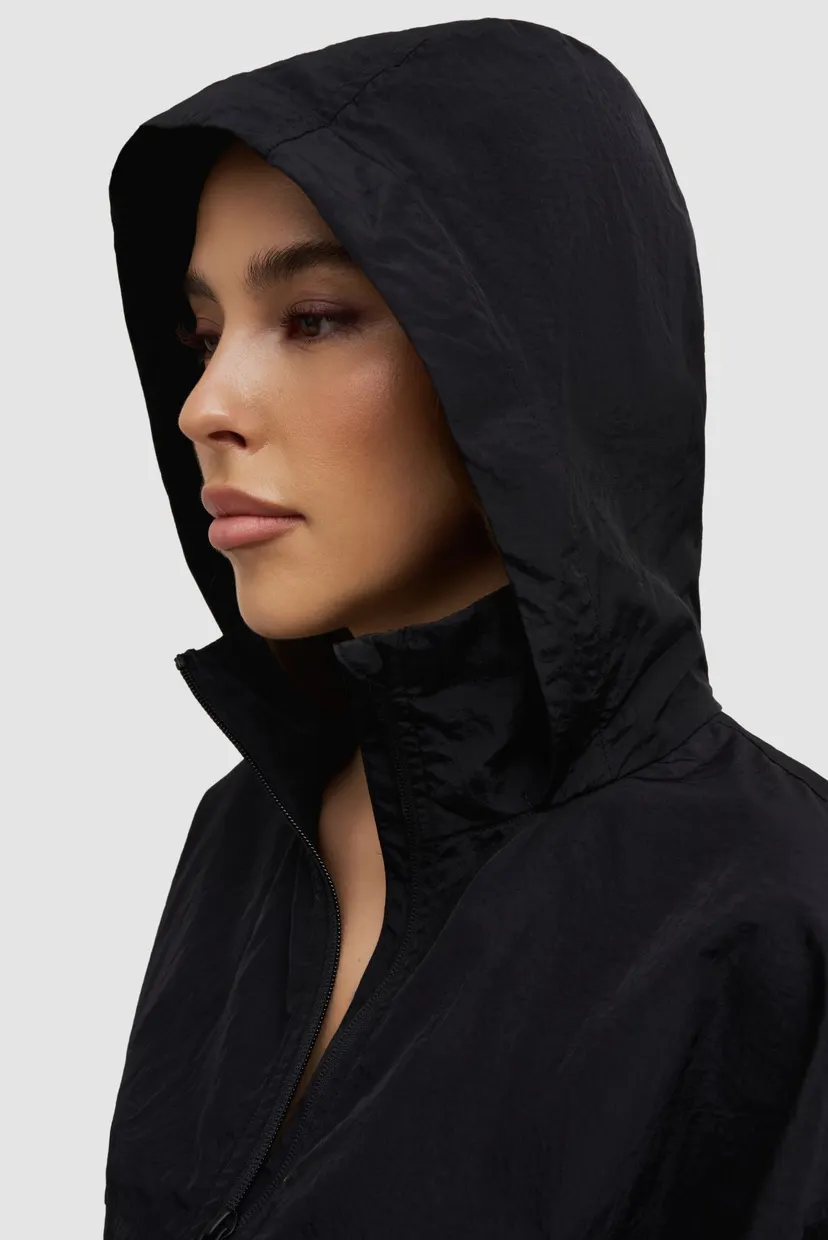 Женская черная ветровка windbreaker 8