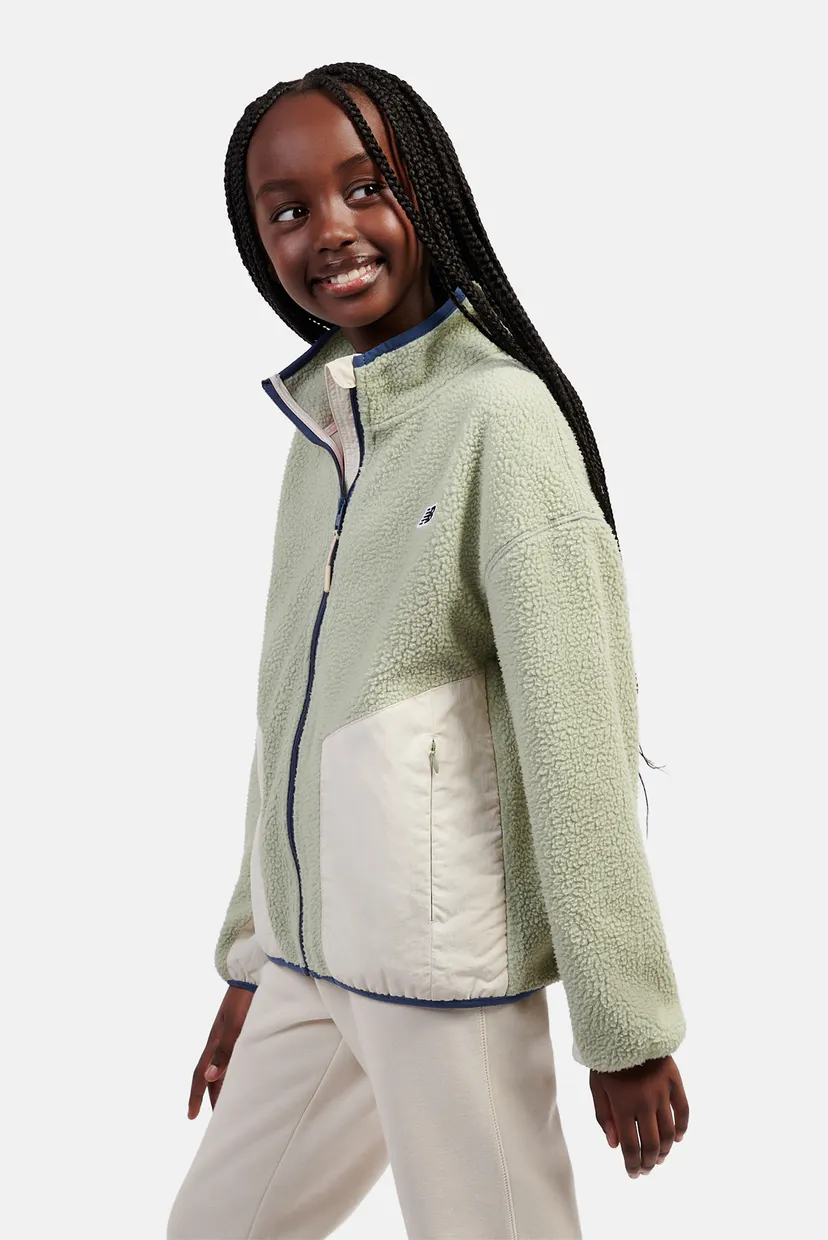 Детская зеленая куртка  NB PREMIUM BORG FLEECE 3