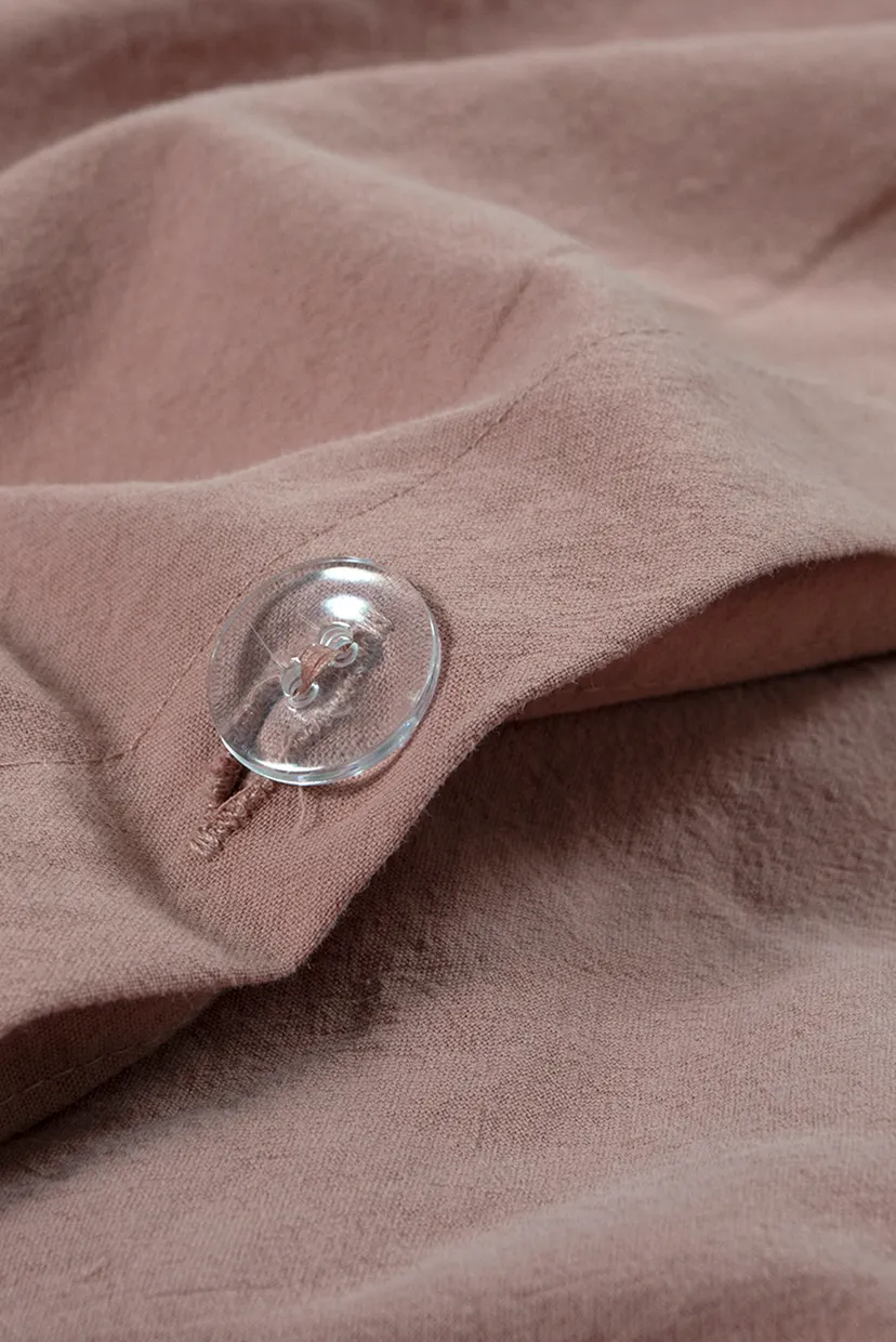 Постільна білизна Washed cotton - Kansas пудровий євро 4