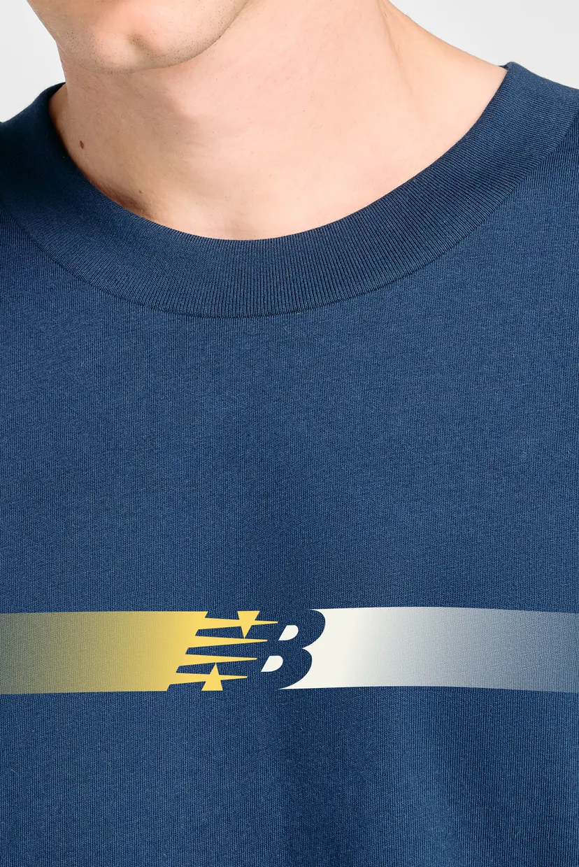 Чоловіча синя футболка Gradient NB 4