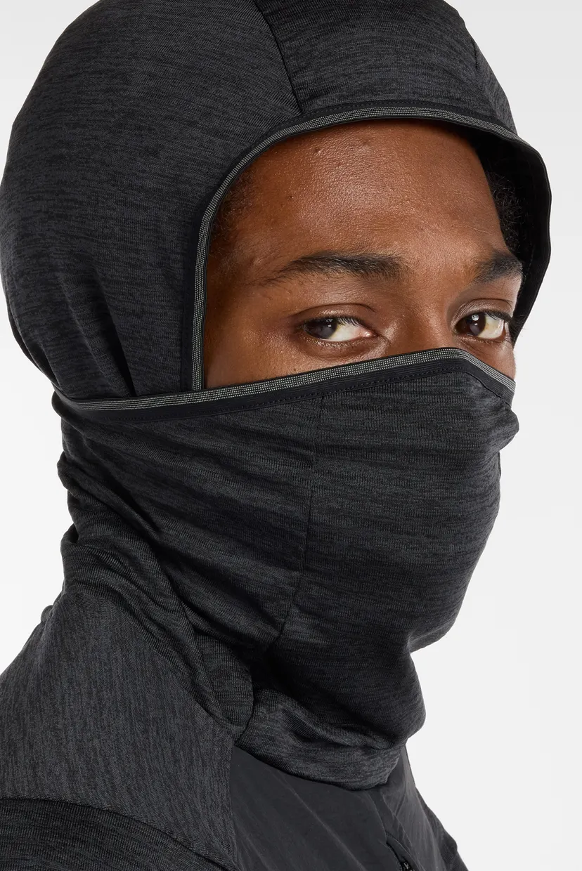 Чоловіче чорне худі Grid Balaclava 4