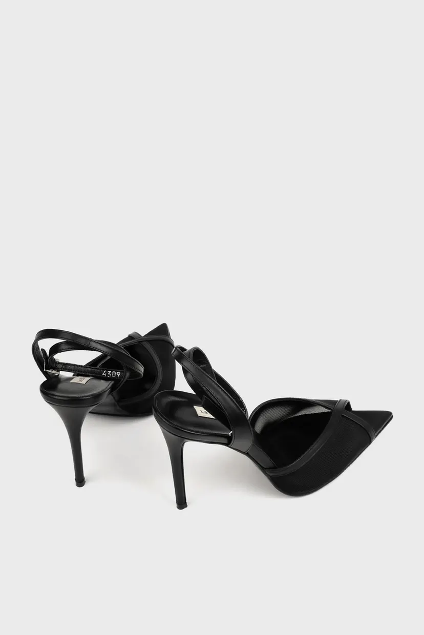 Женские черные слингбэки 8