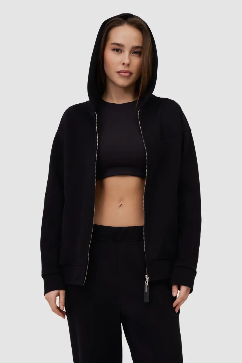 Женский чёрный спортивный костюм tracksuit 6