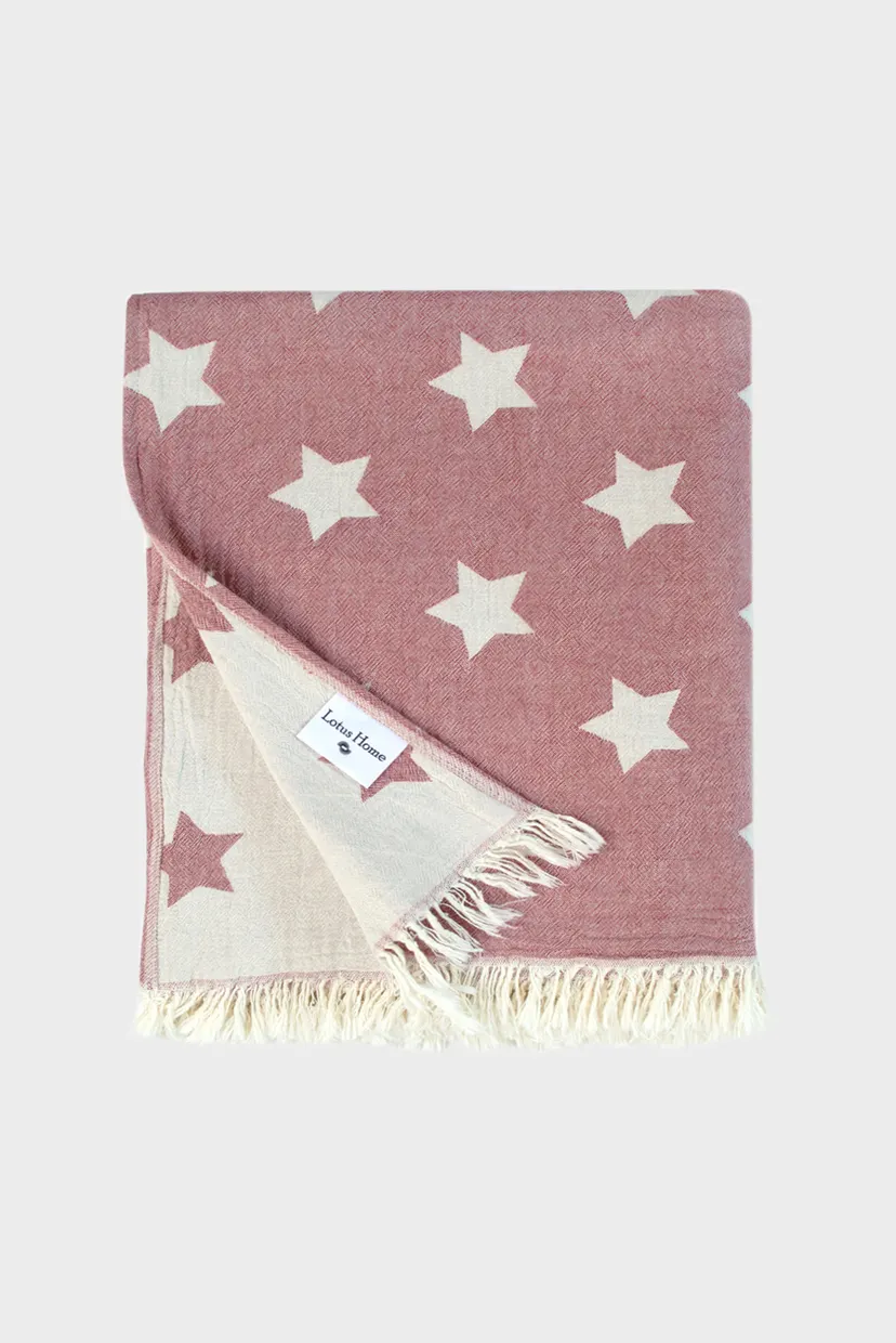 Плед - Star throw бургунді 130X170 5