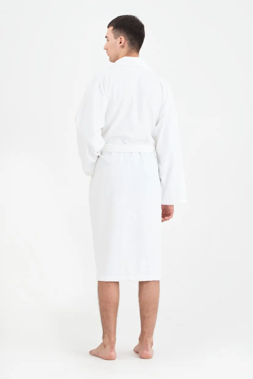 Белый халат Basic Line white (унисекс) 8