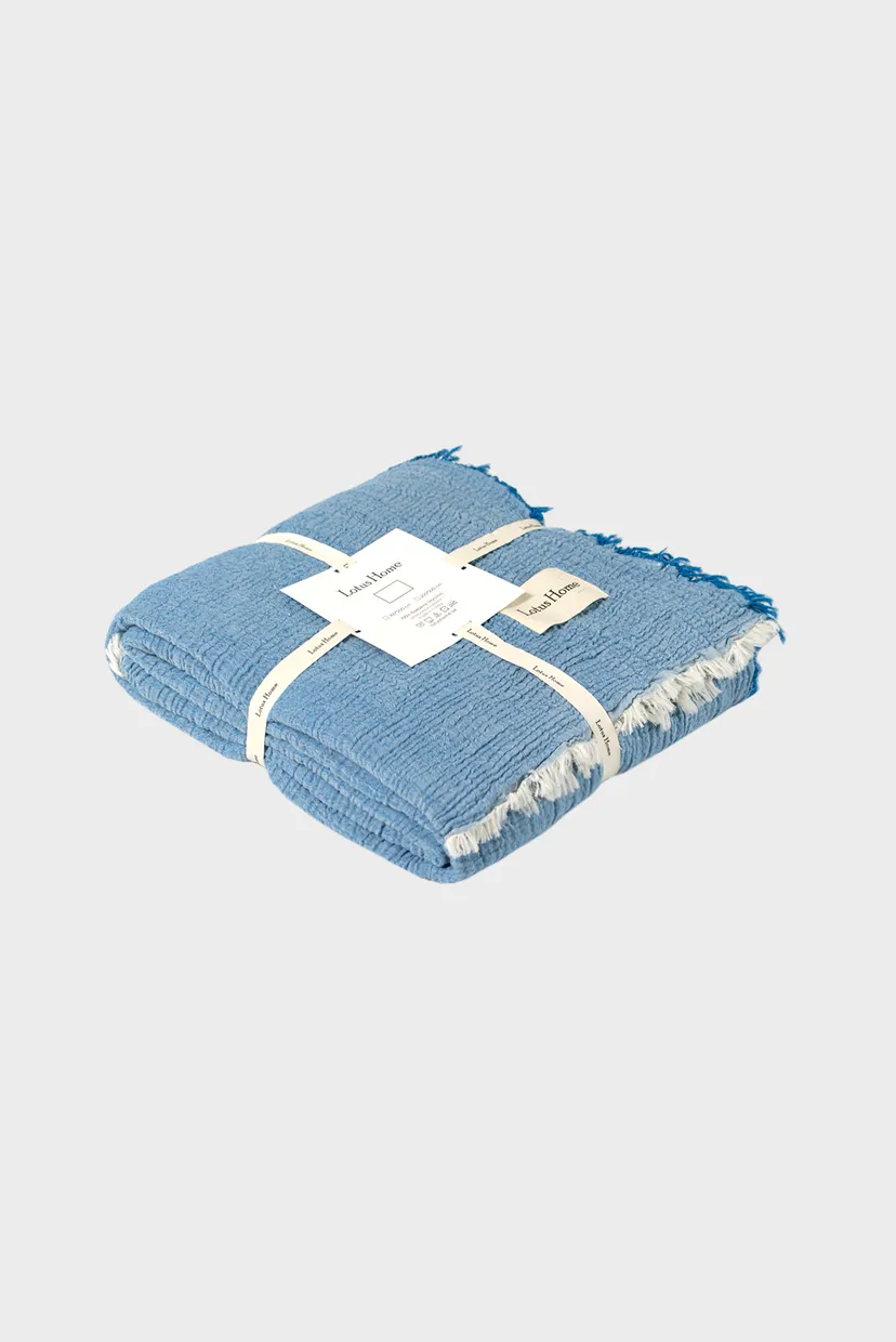 Покривало - Larna muslin blue 200*220 4