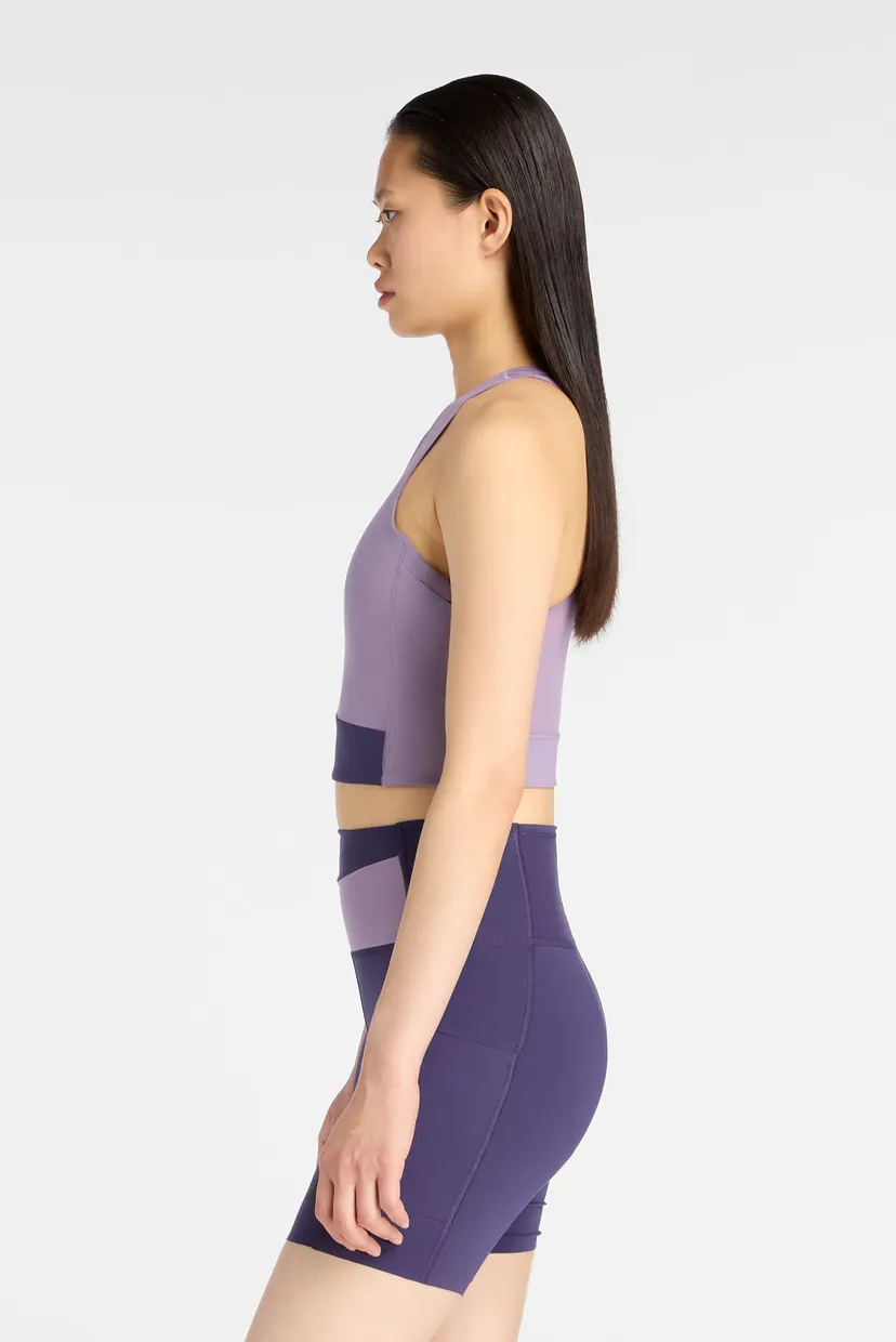 Женский сиреневый топ NB Sleek Storage Race Crop 3