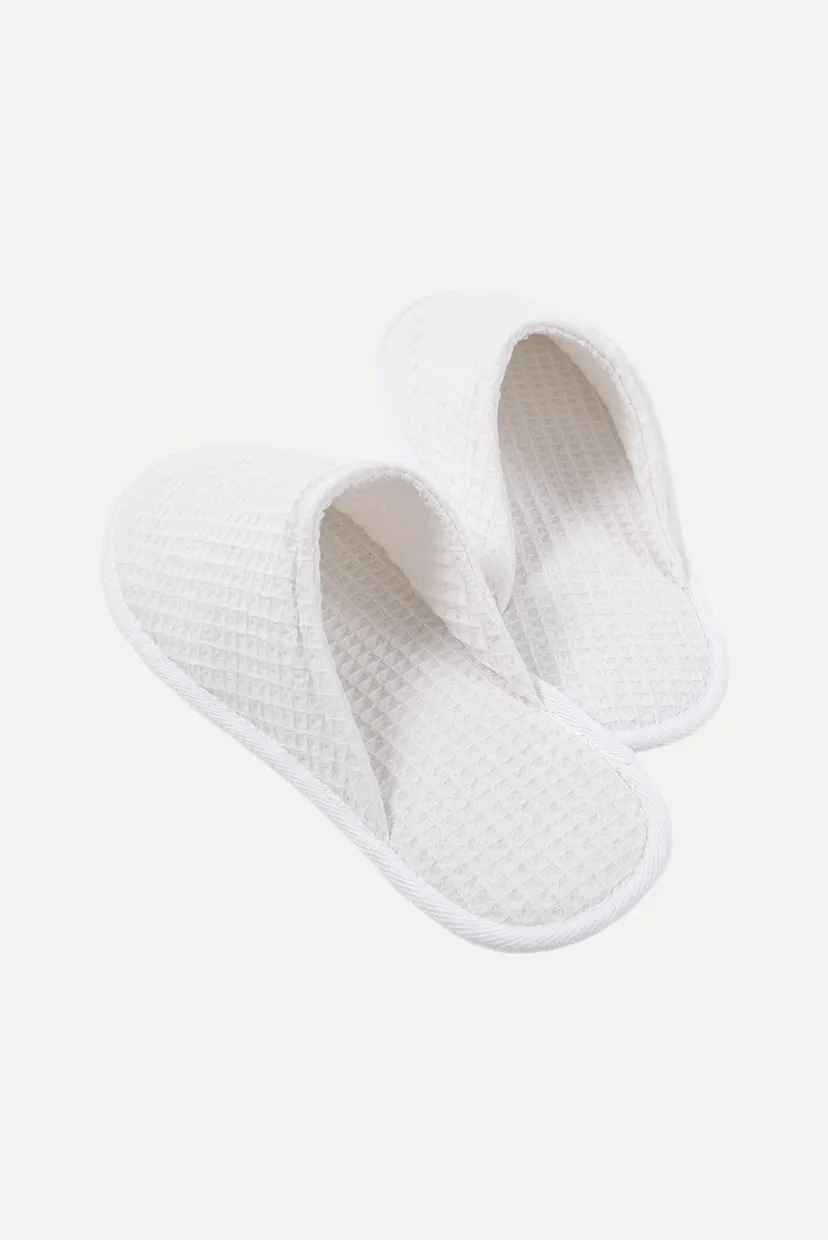 Білі вафельні капці White (унісекс) 5