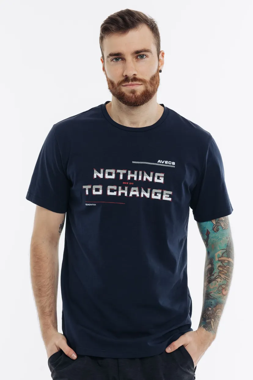 Чоловіча темно-синя футболка T-shirt 4
