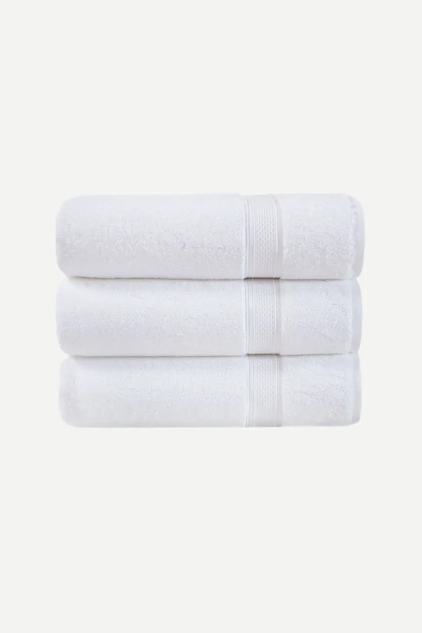 Полотенце махровое - Grand soft twist white белый 90X150 4