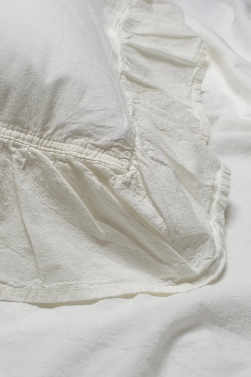 Постельное белье Washed cotton - Kansas fly молочный евро 3