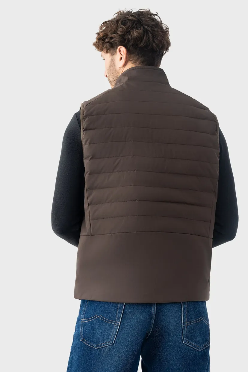 Мужской коричневый жилет  vest 3