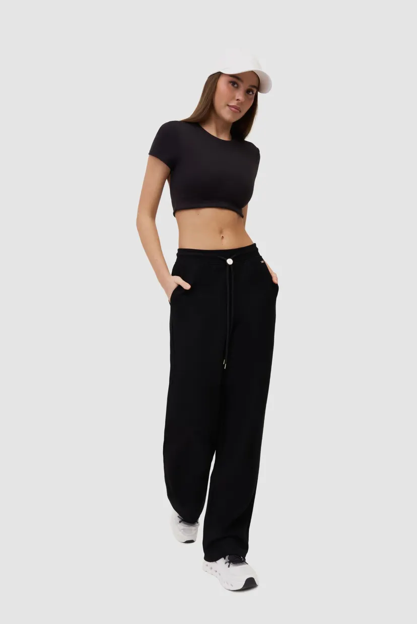 Женские чёрные спортивные штаны sports pants 4