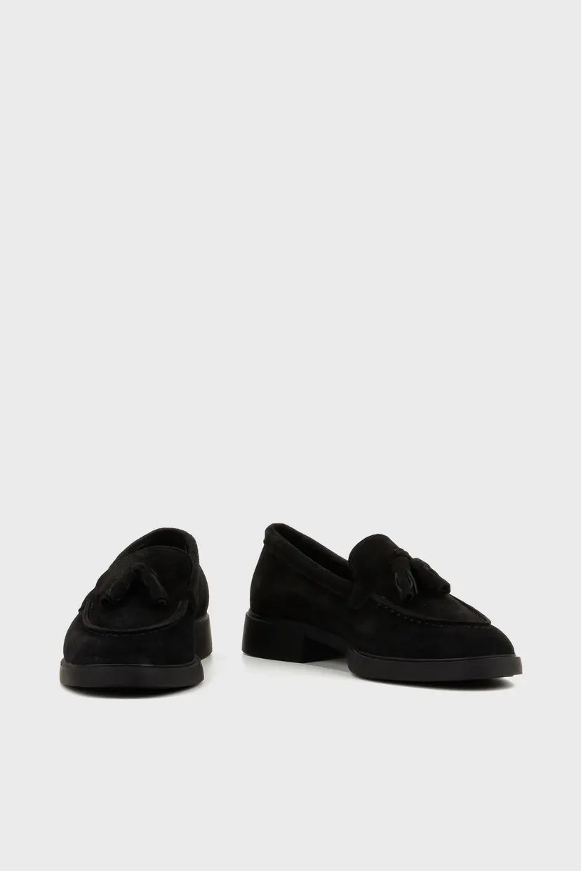 Женские черные замшевые лоферы 4