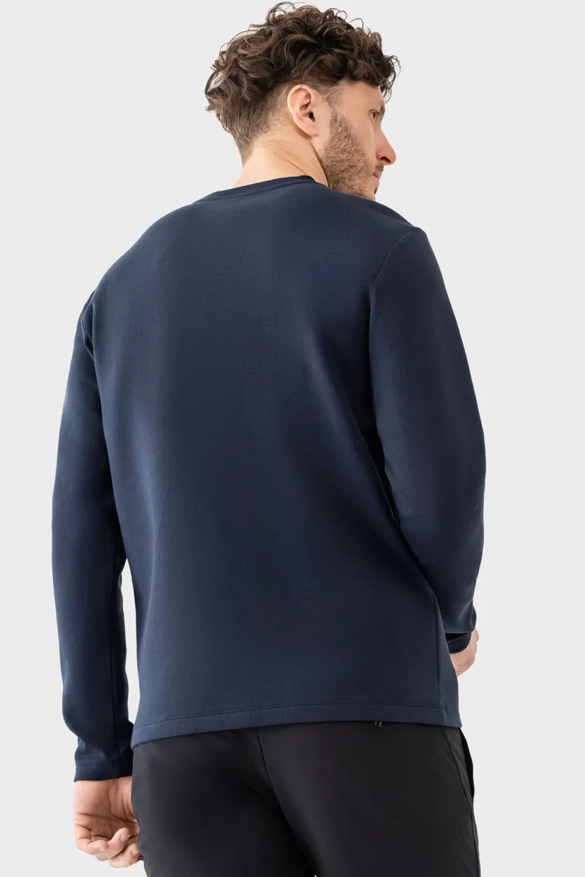 Мужской синий лонгслив jacket 4