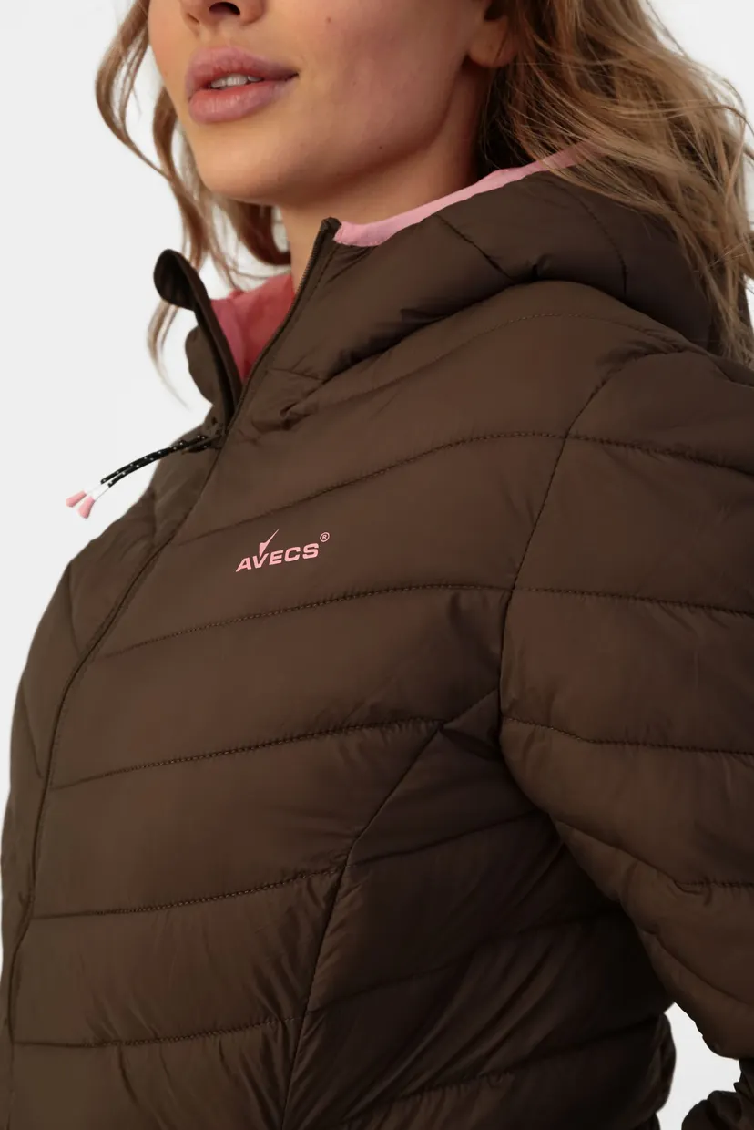 Жіноча коричнева вітровка Windbreaker 5