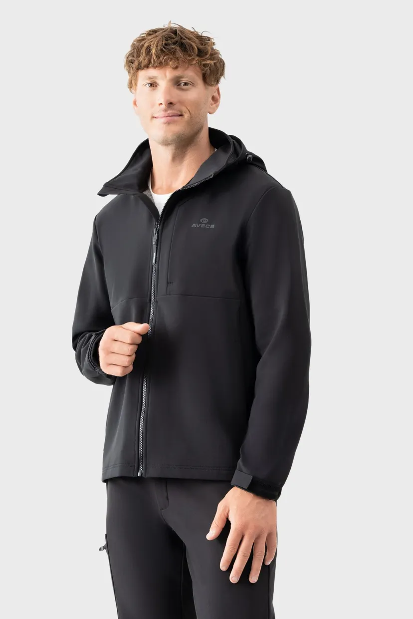 Мужская черная ветровка windbreaker 4
